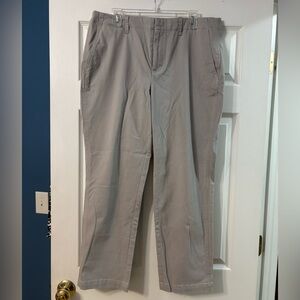 Lands' End Women’s Light Gray Chinos